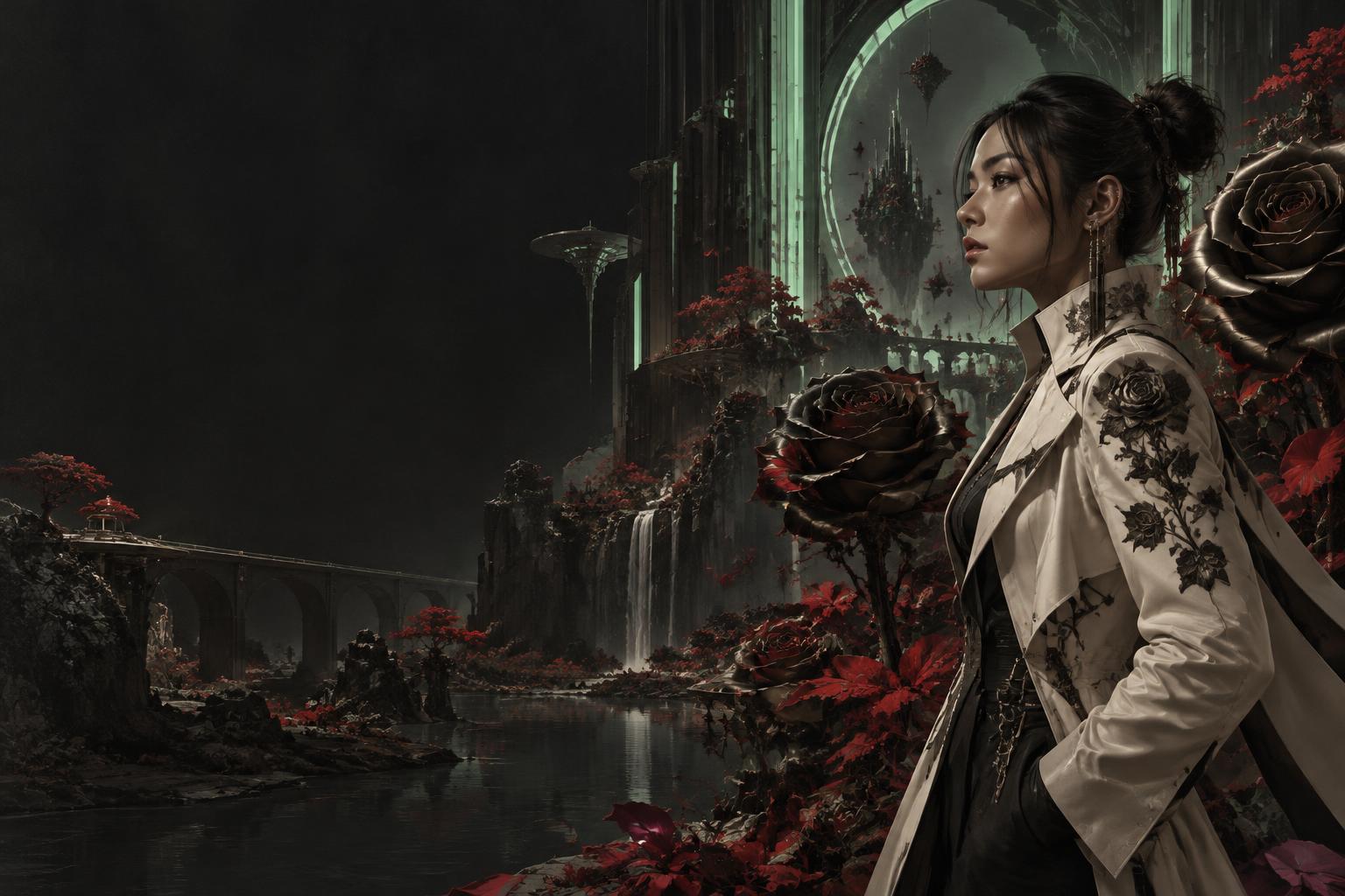 A botanical future where every rose holds a memory.